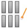 UPUPDAY 6pcs Filtri Hepa per Aspirapolvere Xiaomi Roborock S5 Max S6 Pure S6 Max S6 MaxV S65 S60 S6 S55 S51 S50 S5, Accessori Filtro di Ricambio per Xiaomi Roborock Aspirapolvere