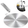 MoniDecor Adattatore a induzione per caffettiera 14 cm Adattatore per piastra a induzione in acciaio inossidabile Adattatore per piano cottura a induzione Adattatore