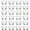 ACONDE 24 PCS Vasetti per Candele Votive, Portacandele in Vetro Trasparente Diametro 4,5 cm, per la Decorazione Della Tavola di Casa, per Matrimoni, Candele Decorative in Vetro