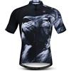 Weimostar Maglia da Ciclismo Maglia da Bici da Uomo Magliette da MTB Abbigliamento da Strada di Montagna Top da Bicicletta j Maglia da Ciclismo da Corsa da Uomo Teschio Rosso XL
