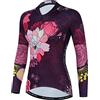 JPOJPO Donna Ciclismo Jersey Manica Lunga Top Giacca Bici Bicicletta Camicia Bicicletta Abbigliamento, Cu0025, S