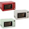 Innoliving Forno microonde Vintage 20 litri funzione scongelamento e grill, Innoliving INN-861 Bianco