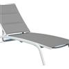 Greenwood Lettino da sole 5 posizioni con ruote grigio di Greenwood