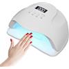Generico Lampada UV LED Unghie Professionale, con Timer e Sensore Automatico, Asciugatura Rapida per Gel Semipermanente e Ricostruzione