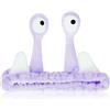 Abeillo Simpatica fascia per capelli a forma di lumaca per lavare il viso, divertente fascia per capelli con palma e lumaca in pile di corallo, fascia elastica per la cura della pelle, accessori per capelli