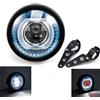 evomosa Faro moto 5,75 pollici, faro universale LED distanziatore luce con staffa per moto cafe racer (B)