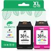 COLORETTO 301XL Cartuccia d'inchiostro per HP 301 XL Compatibile Con Deskjet 1510 2540 3055 3054 2546 2545 2510 2050 1050 1000 1010 OfficeJet 2620 2622 4504 4630 5534 Envy 4500 5530 5532 Nero e Colore