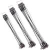 Croch 72 lenze in acciaio inox con girella, 3 diverse lunghezze (15/20/25 cm), per pesci predatori come il luccio