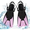 mizikuu Pinne, Light Fins TPR Antiscivolo Pinne Corte Leggere e Potenti Regolabile 34-38 con Tacco Aperto Pinne Sub Nuoto Pinne da Snorkeling Piscina Taglia per Nuoto e Adulti, Rosa