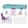 STEVE JONES Srl Isonebial kit pulizia cavita' nasali 20 flaconcini monodose 5 ml + siringa luer lock soft-jeck + ago cannula + nebulizzatore spray