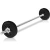 wuuhoo® Set bilanciere e Piastre Pesi Marcel, 26kg-60kg, bilanciere 30mm, bilanciere Cromato in Acciaio, 200cm/180 cm/160 cm/150 cm/120 cm (a) 26kg - 2 x 10kg | 120cm