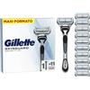 Gillette Skinguard Sensitive Rasoio Da Uomo Con LAMETTE DA BARBA Di Ricambio Con Un Tocco Di Aloe, 10 LAMETTE DA BARBA Di Ricambio, Clinicamente Testato Per Pelli Sensibili