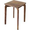 Generic BOGAOJC - Sgabelli in legno di noce, stile moderno, 38 cm, impilabili per soggiorno, sala da pranzo, camera da letto, set da 1, colore: noce