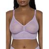 Smart & Sexy Bralette Lunga Reggiseno, Trasparente, Iris Lilla (Pizzo Liscio), M Donna