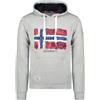 Geographical Norway Gpalm Men Felpa con Cappuccio, Grigio, L Uomo