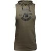 GORILLA WEAR Lawrence Hooded Tank Top - Dark Green - M