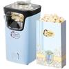 Bestron Macchina Popcorn, Turbo-Popcorn in meno di 2 minuti, Popcorn Machine con tecnologia ad aria calda, include 10 sacchetti per popcorn & misurino integrato, Collezione Sweet Dreams, Colore: Blu