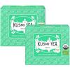 Kusmi Tea - Detox Bio - 100% Biologico - Miscela di Tè Verde, Mate e Limone - Da Gustare Caldo o come Tè Freddo - Confezione da 2-2x20 Bustine