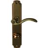 Alpertec Rebeca 32410083 LS in ottone brunito per porte da bagno WC Maniglia per porta