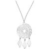 Sofia Milani - Collana da Donna in Argento 925 - con Pietra Zircone - Ciondolo ad Acchiappasogni