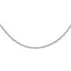 CARISSIMA Collana da Donna in Oro Bianco 9 ct Hollow 1,7 mm con Maglia Diamantata a Prince of Wales di Lunghezza 46 cm/18 Pollici