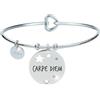 Aloha Bracciali in acciaio per donna con frasi su amicizia, amore e sogni (Carpe Diem)