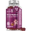 maxmedix Ferro Integratore + Vitamina C Bambini, 120 Gommose Vegane ai Frutti di Bosco con Vit C (4 Mesi di Fornitura) Adatte dai 3 ai 12 Anni, Integratore Ferro con Vitamine Bambini Gommose, Senza Glutine