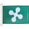 AZ FLAG Bandiera Nautica Lombardia 45x30 cm Poliestere Mesh Anelli Plastica | Uso esterno e nautico bandiera nautica lombarda resistente alle intemperie con doppie cuciture e bordi rinforzati