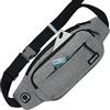 SINNO Grande marsupio per uomini donne borsa da cintura con 4 tasche a cerniera regali impermeabili per la corsa sport allenamento escursionismo viaggio moda Crossbody Waist Packs telefono borsa portare tutti i telefoni