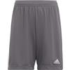 adidas Entrada 22 Shorts, Pantaloncini Unisex-Bambini, Team Grey Four, 7-8 Years