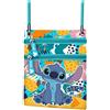 Disney, Borsa a Tracolla Action Verticale Unisex Kids, Turchese Lilo e Stitch, One size
