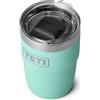 YETI Rambler Cup, Vacuum Insulated Stainless Steel Stackable Cup with Magslider Lid, Seafoam, 8 oz (237 ml)