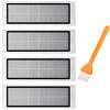 UPUPDAY 4pcs Filtri Hepa per Aspirapolvere Xiaomi Roborock S5 Max S6 Pure S6 Max S6 MaxV S65 S60 S6 S55 S51 S50 S5, Accessori Filtro di Ricambio per Xiaomi Roborock Aspirapolvere