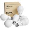 GY Lampadine LED E27 14W (Equivalenti a 100W) A60 Lampadina LED E27 3000K Luce Calda, 1540 Lumen, Fascio 280 Gradi LED, A60 Lampada a Risparmio Energetico, Lampadine LED Non Dimmerabili, 6 Pezzi