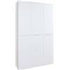 Composad | Mobile Armadio della Linea MUNDI con 6 Ante, Mobile Ripostiglio, Salvaspazio Multiuso, (LxAxP) 119,8x200x35,1 cm, Bianco Laccato, Made in Italy