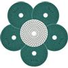 QUEFORET Dischi Diamantati per Lucidatura Grana 800-6 Pezzi Tamponi Lucidatura 100mm per Lucidatura Granito Marmo Quarzo Pietra a Umido, per Smerigliatrici Angolari