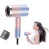 Generico Asciugacapelli MINI PORTATILE 1200W - Estremamente piccolo e pieghevole - Asciugacapelli da Viaggio, Bocchetta per lo styling, 2 livelli di riscaldamento ioni negativi diffusore fono fon Phon
