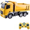 LioMaxi Camion betoniera con tutte le funzioni, giocattolo telecomandato alimentato a batteria, per bambini e bambine, scala 1:24,6 canali， con luci e suoni