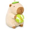 shownicer Peluche Capibara, peluche animale di stoffa Kawaii Capibara, cuscino in peluche, giocattolo cuscino da lancio, regalo per bambini e bambine dai 3+ anni (Tennis, 25 cm)