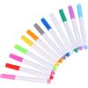 heavenlife 12 Colori Pennarelli Gesso Liquido Cancellabili, Pennarelli Lavagna Bianca, Pennarelli Lavagna Gesso Liquido, Penne e Pennarelli Colorate per Lavagna Nera, Vetro, Insegne, Finestre
