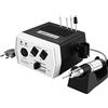 JSDA® JD 400 - Fresa elettrica per unghie, professionale, 30000 giri/min, set di lima per manicure e pedicure, con 4 testine, chiodi in acrilico, 4 punte, rimuovi calli e Privat & Studio