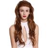 WIG ME UP - AL-835-LF-27SP30 Parrucca Donna Lace front Lunga Mix Castano ramato Biondo rossiccio 70 cm