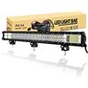 PICAA Fuoristrada Barra luminosa a LED 28 pollici 7D 6000K Con Cablaggio Tripla Fila 396w Spot Flood da Lavoro a LED Led Luci di Lavoro a Led per FUORI STRADA Moto 4WD SUV ATV UTV Camion