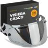 Everalo Visiera Compatibile con Arai Chaser X - Rx7v - Rx7x - Quantic - Quantum X - Concept X - Concept Xe - Renegade V - Profile V - Qv Pro - Vas V (Argento Cromo)