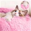 DONWEI Cuccia Cane Gatto 70CM Beige Rosa Morbida Lavabile Antiscivolo | Ampia cuccia interna con fondo antiscivolo, ideale per gatti e cani di taglia grande domestici
