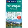 Kompass Carta escursionistica KOM 52 Vinschgau/ Val Venosta: 5in1 Wanderkarte mit Aktiv Guide, Detailkarten und Panorama inklusive Karte zur offline Verwendung in der KOMPASS-App. Fahrradfahren. Skitouren.