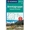 Kompass Cartina escursionistica n. 073 Dolomiti di Brenta: 3in1 Wanderkarte mit Aktiv Guide inklusive Karte zur offline Verwendung in der KOMPASS-App. Fahrradfahren. Skitouren.