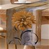 ViaElayu Runner da Tavolo Marrone Retrò Fiori Decorazione da Tavolo Fattoria Runner da Tavolo Rustico Pittura a Olio Tovaglia Decorativa da Tavolo 40 x 140 cm per Cucina Caffè Feste Matrimonio