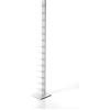 ZStyle BBB ITALIA Libreria SAPIENS a Colonna Verticale In Metallo, Scaffale Autoportante Con Ripiani In Acciaio (202 cm, Bianco)