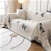 VanderHOME Copridivano, Telo Copridivano, Coperta Decorativa per Divano, Plaid Per Divano Con Nappe Delicate, Lenzuolo Copridivano, Foulard Copridivano 180 * 180cm-Grigio
